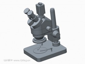 Proe建模显微镜3D建模