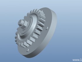 Pro/E建模齿轮3D模型及渲染效果图