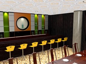 餐厅3Dmax室内渲染效果图